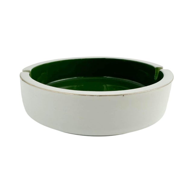 White Vintage Clyde's Restaurant Bar Washington, DC Porcelain Ashtray For Sale - Image 8 of 10