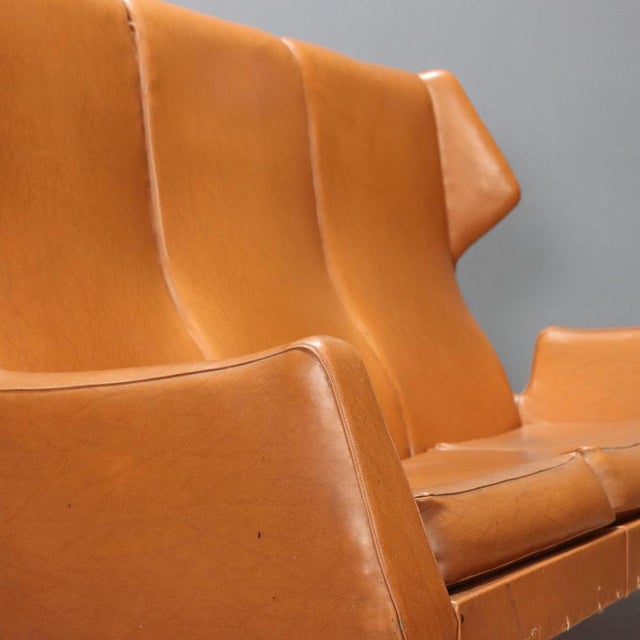 Vintage Leatherette 3-Seater Sofa, Italy, 1960s For Sale - Image 5 of 15