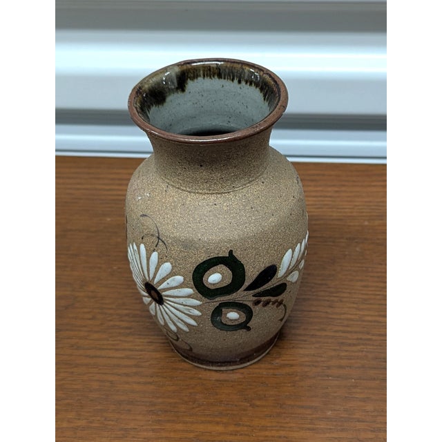 Mexican Vintage Mid-Century Tonala Pottery Vase For Sale - Image 3 of 9