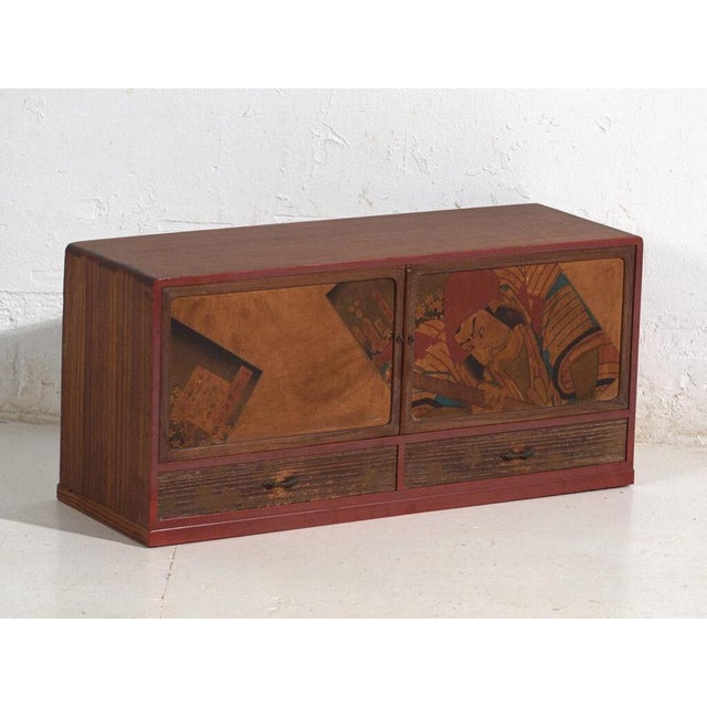 Japanese Cabinet with Kabuki For Sale - Image 15 of 15