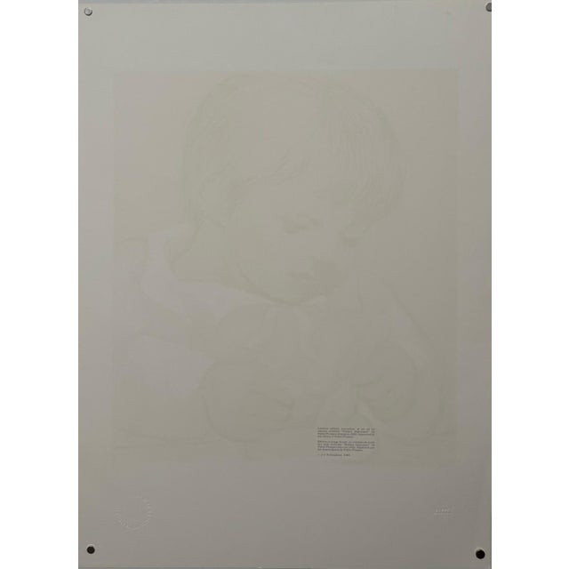 Off-white Pablo Picasso Estate Hand Signed Lithograph "Enfant Dejeunant" For Sale - Image 8 of 8