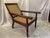 Vintage Reproduction 18th Century Style Caned Planter’s Chair For Sale - Image 4 of 12