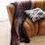 Contemporary Handwoven Mink Brown Myrtle Drift Merino Throw For Sale - Image 3 of 7