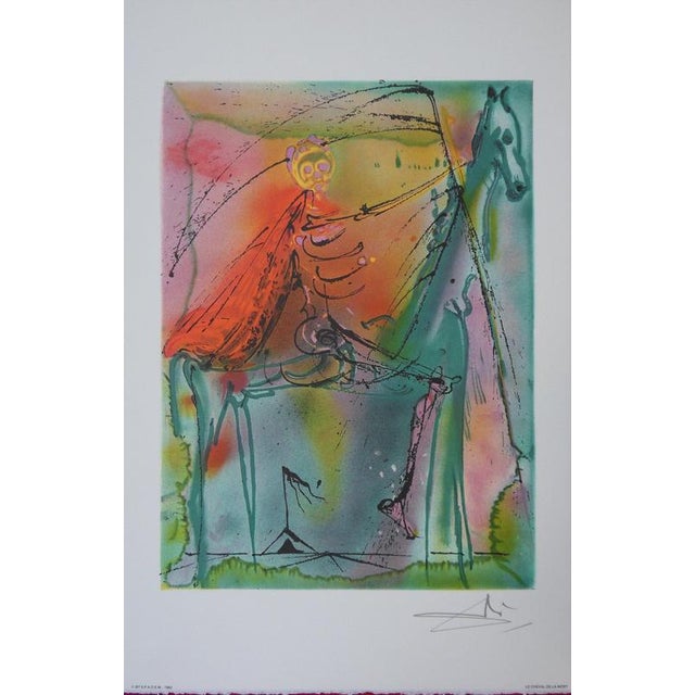 Salvador Dali, Les Chevaux, Lithograph For Sale - Image 7 of 7