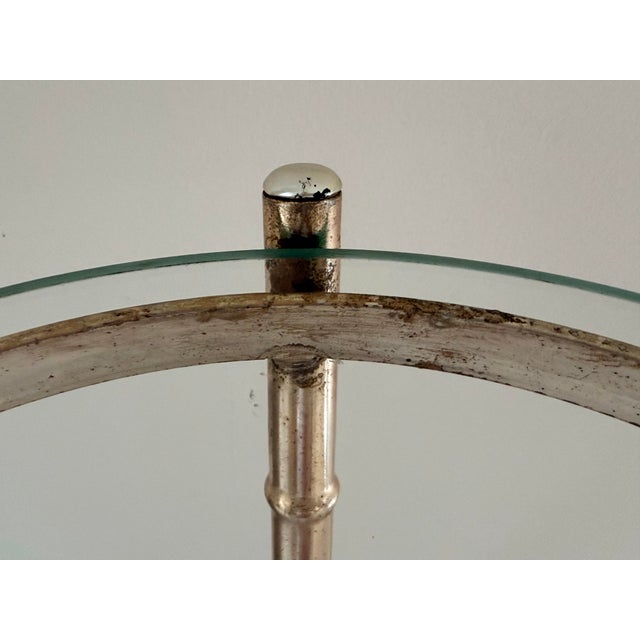 1970s Faux Bamboo Brass Plant Stand For Sale - Image 9 of 14