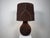 Animal Skin Large Vintage Suede Table Lamp with Matching Shade, 1970s For Sale - Image 7 of 7
