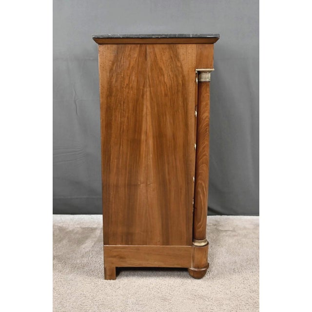 Late 19th Century Empire Walnut Living Room Cabinet For Sale - Image 10 of 18