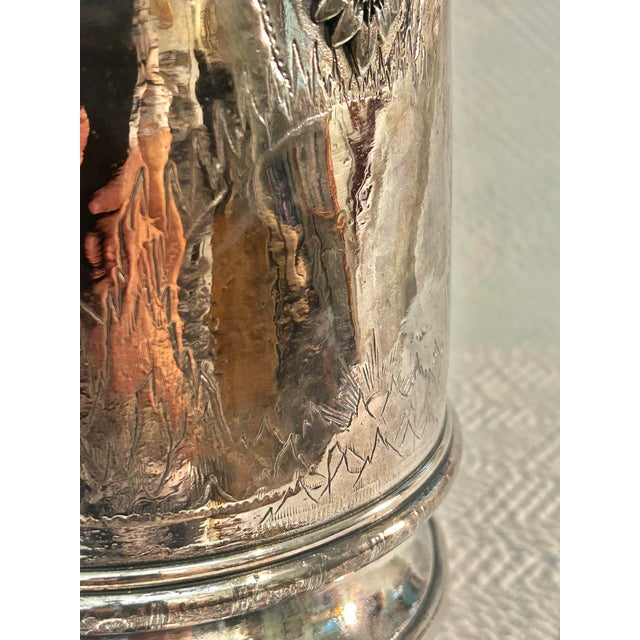 Circa 1880 Reed & Barton Victorian Silverplate Ice Water Pitcher, Patented Design For Sale - Image 14 of 18