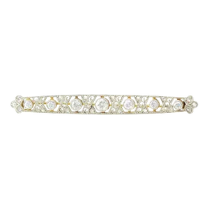 1910s Edwardian Diamond Pin