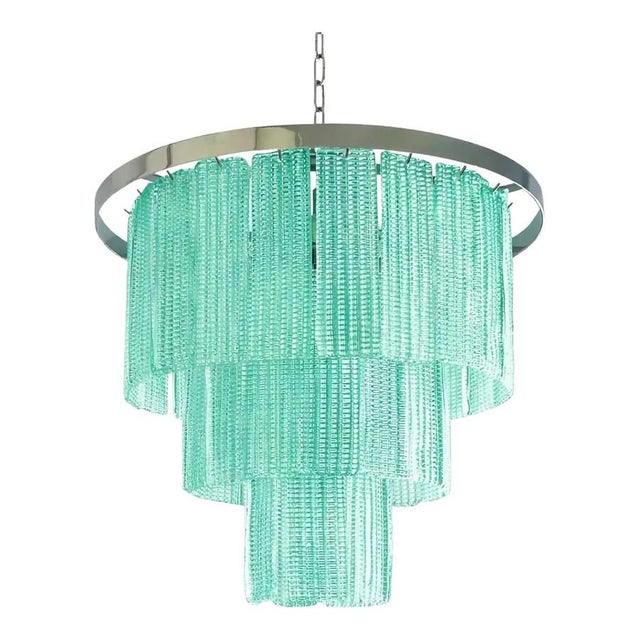Italian Sea Green Murano Glass Sputnik Chandelier by Simoeng from Simoeng For Sale - Image 7 of 7