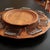 Lazy Susan Rotating Wooden Tray with 8 Smoked Glass Bowls, 1960s, Set of 9, in Flawless conditions. Designed 1960 to 1969