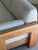 Wood Sculptural Oak Sofa With Boucle Upholstery by Howard Furniture 1950s For Sale - Image 7 of 10