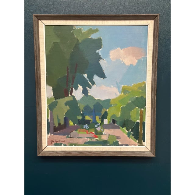 Richard Björklund, Garden, 1960s, Oil on Canvas, Framed For Sale - Image 11 of 17