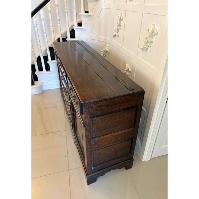 Mid 18th Century Antique George III Welsh Sideboard in Oak, 1750 For Sale - Image 5 of 11