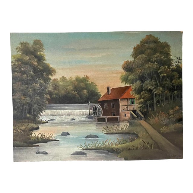 Late 19th Century Oil Painting on Board by Frank H. Sweet (New York) - Signed For Sale