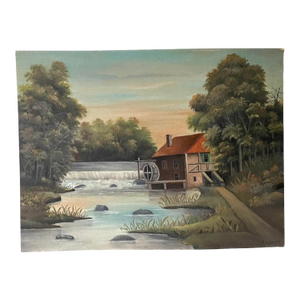 Late 19th Century Oil Painting on Board by Frank H. Sweet (New York) - Signed