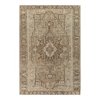Vintage Persian Heriz Area Rug For Sale