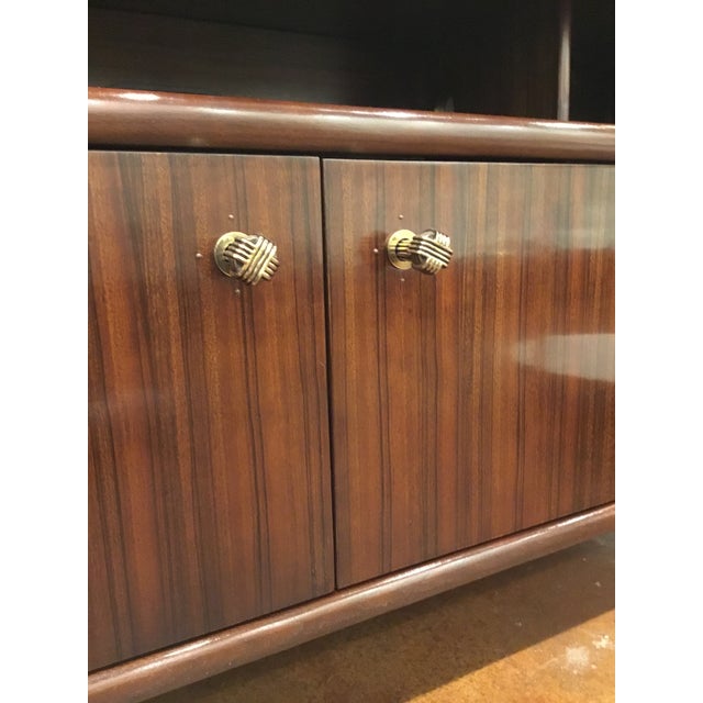 Modern Baker Dark Wood Prototype Media Chairish