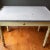 Wood Antique Rustic Green Enamel Top Bakers Table For Sale - Image 7 of 11