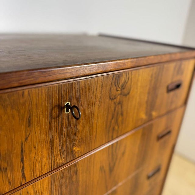Danish Rosewood 5-Drawer Chest (Vintage 1960s)