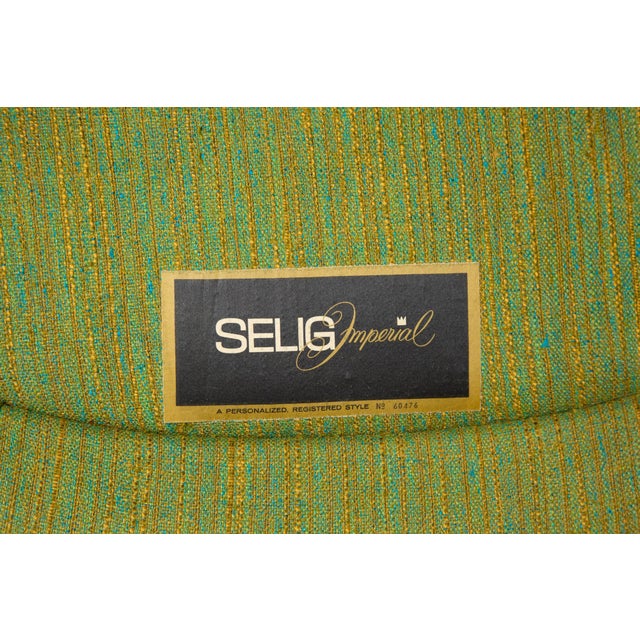 Wood Mid Century Modern Lounge Chair by Selig For Sale - Image 7 of 7