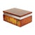 A stunning, high-quality smoking set comprising a heavy ashtray and a box, crafted from hand-carved orange alabaster by...