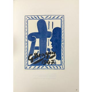 1963 Braque Lithograph P47 Braque Le Patron For Sale