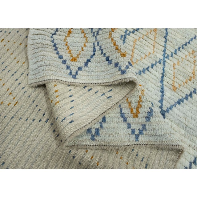 Textile Turkish Tulu Handmade Rug 8'5" x 10'9" #18685 For Sale - Image 7 of 8