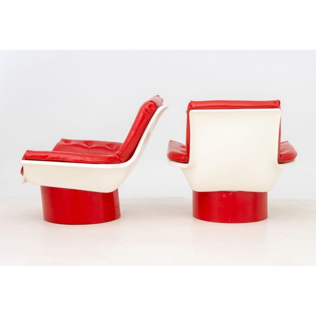 Morris Futorian "Space Age" Lounge Chairs, Pair For Sale - Image 10 of 12