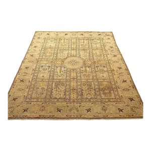 Antique Persian Tabriz Oriental Carpet in Room Size with Garden Design
