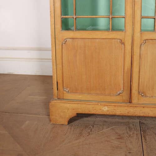 English Bleached Walnut Bookcase For Sale - Image 6 of 9