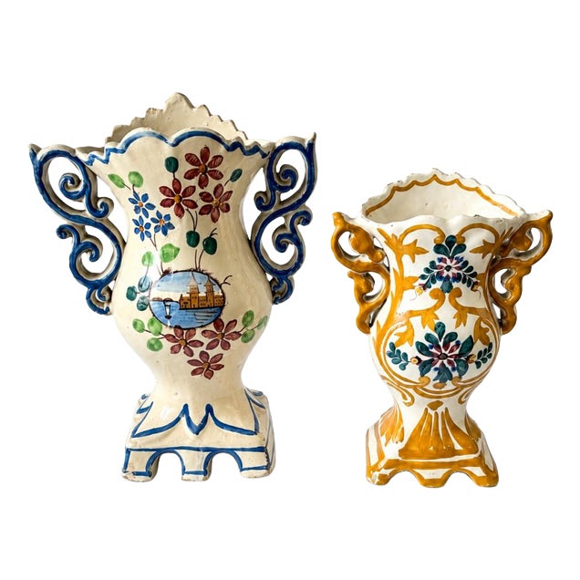 Antique Earthenware Jugs, 1800s, Set of 2 For Sale