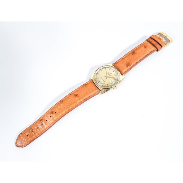 Tissot visodate seastar seven wristwatch, gold-plated case, date window at 3 o'clock. Switzerland, 1960s/1970s origin...