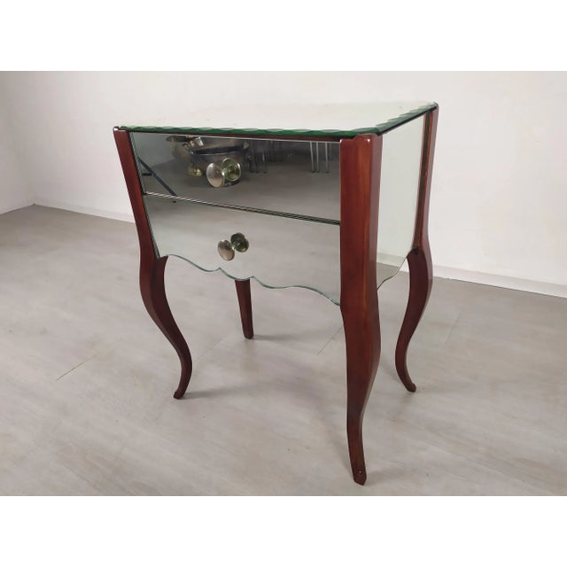 Vintage Mirrored Nightstand For Sale - Image 4 of 15