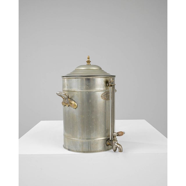Early 20th Century Belgian Metal Samovar With Lid For Sale - Image 10 of 18