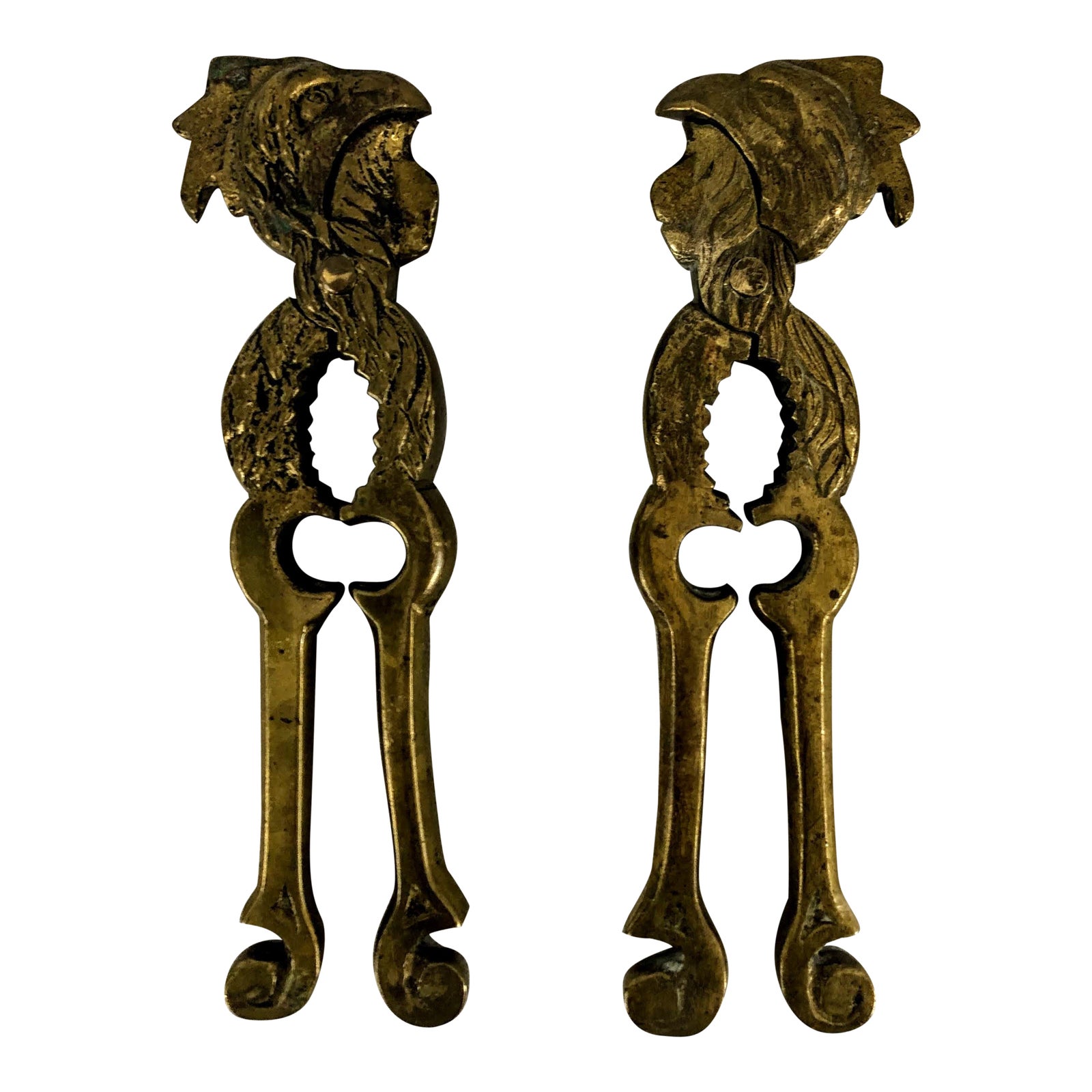Early 20th Century Antique Brass Nutcrackers With Rooster Headwith a Pair Chairish