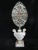 Brass Italian 19thc Ornate Brass & Wood Flambeau Altar Candle Reflector Pair For Sale - Image 8 of 11
