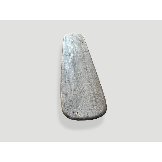 Andrianna Shamaris Mid Century Couture Teak Wood Bench For Sale - Image 12 of 18