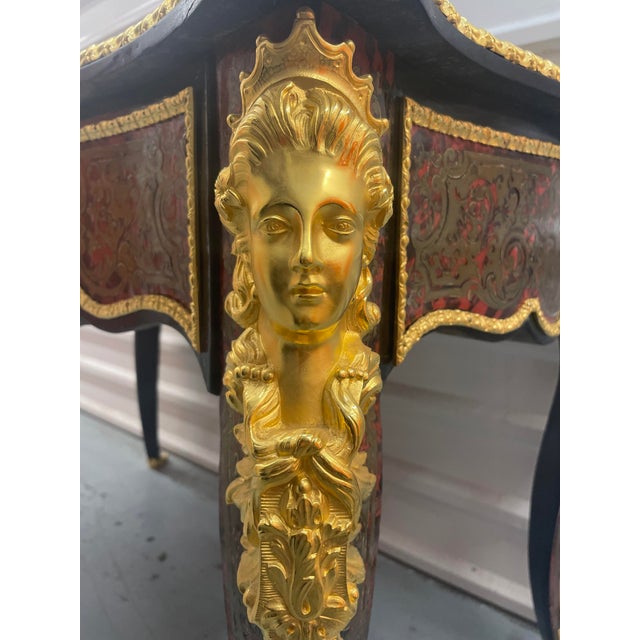 Early 19th Century 18/19 Century Boulle Fire Gilded Bronze and Tortoise Desk For Sale - Image 5 of 8