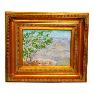 Vintage Frances Pierce Grand Canyon Oil Painting For Sale