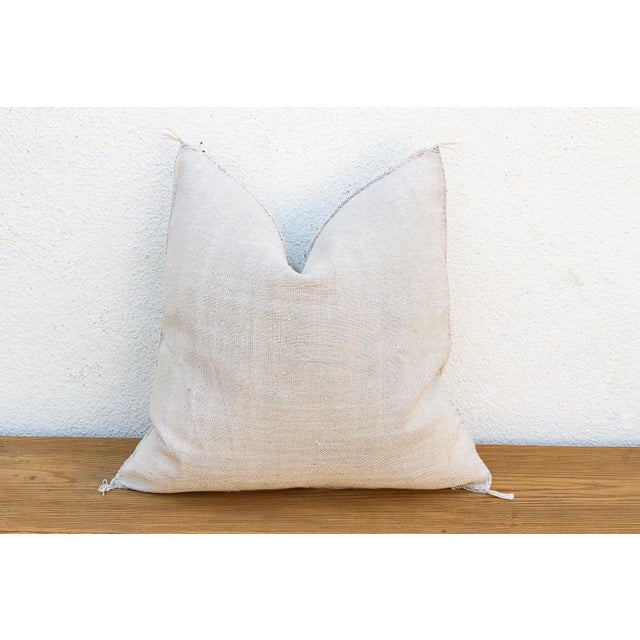 24" Kabash Linen Moroccan Silk Pillow For Sale In Los Angeles - Image 6 of 7
