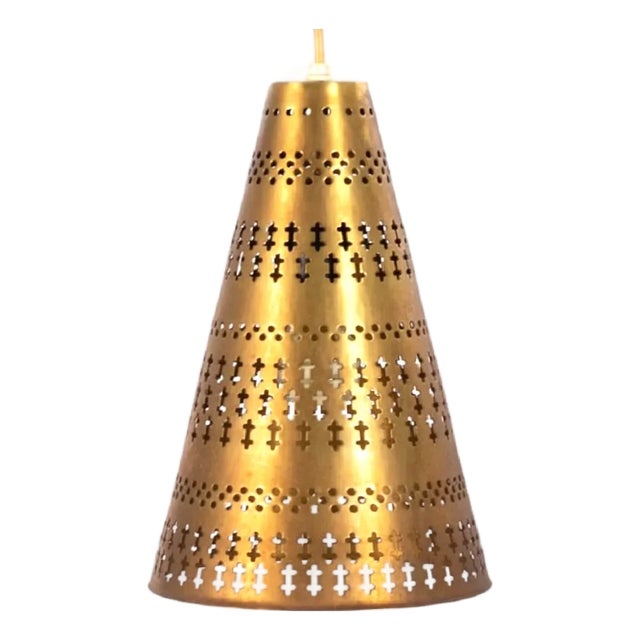 Brass Hanging Light by Hans Bergström, 1950s For Sale