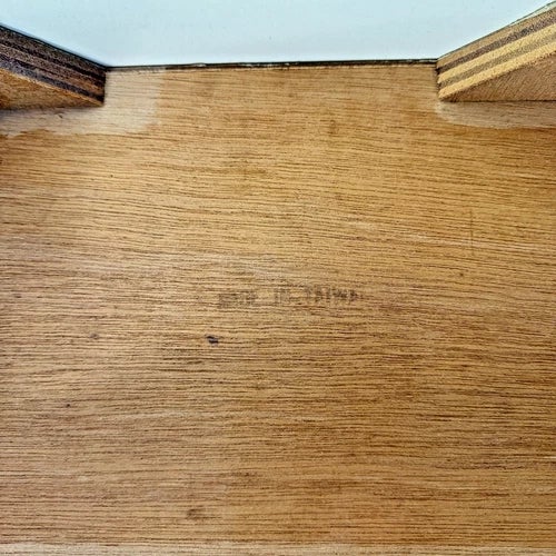 Vintage Large Japanese Cream Lacquer Wood Jewelry Box 3 Drawers, Lift Top With Two Locks For Sale - Image 13 of 13