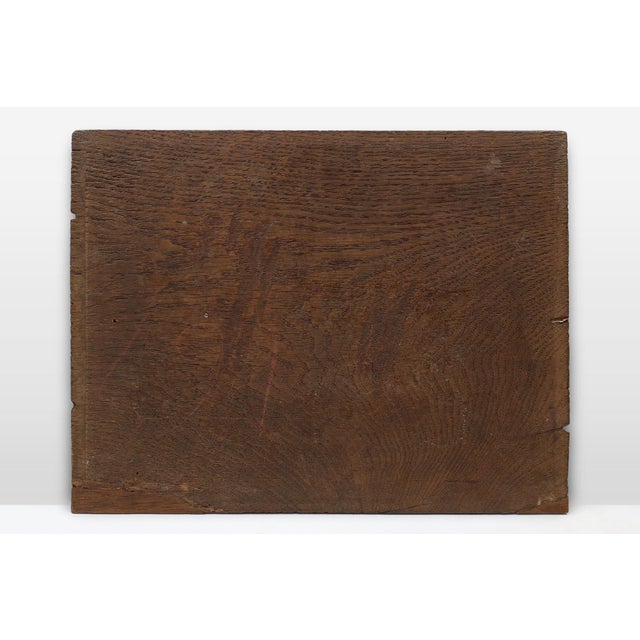 Gothic Sculpted Panel in Oak, Belgium, 16th Century For Sale - Image 11 of 12