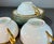 Theodore Haviland (Limoges) art-deco white & gold porcelain cup & saucer set. (3) Cups and (4) saucer plates. C....