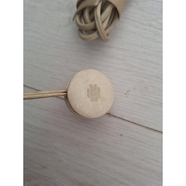 1950s Brass Bugia Table Lamp with Opal Glass from Stilnovo, 1950s For Sale - Image 5 of 11