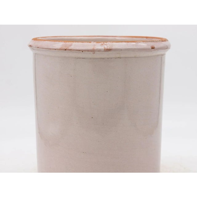 Beige Antique Stoneware Urn, Italy Early 20th C. For Sale - Image 8 of 14