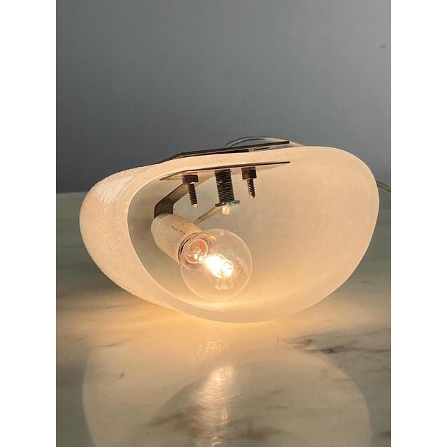 Mid-Century Wall Lamp in Murano Glass and Brass in the style of Hercules Barovier, 1950s For Sale - Image 10 of 14