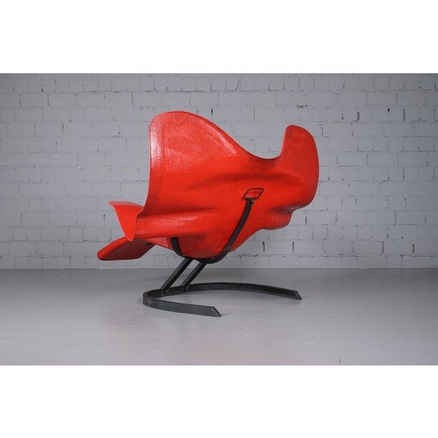 Paint Red Elephant Chair by Bernard Rancillac For Sale - Image 7 of 18