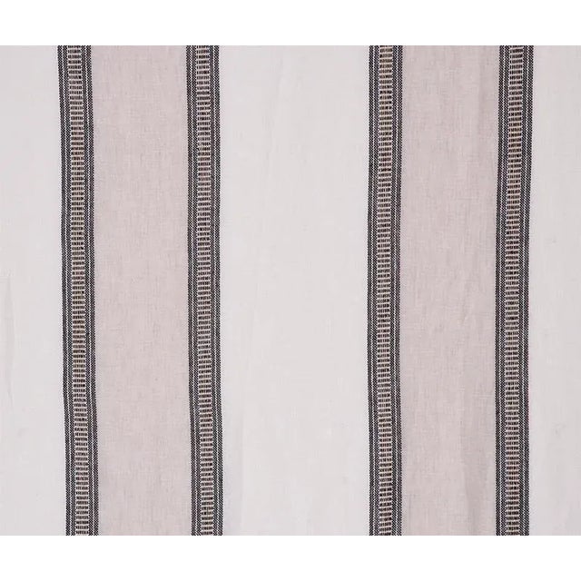 Sample - Schumacher Senita Stripe Sheer Fabric in Neutral For Sale